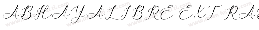 ABHAYALIBRE EXTRABOLDTTF字体转换